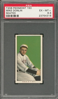 1909-11 T206 White Border Mike Donlin, Seated – PSA EX-MT+ 6.5